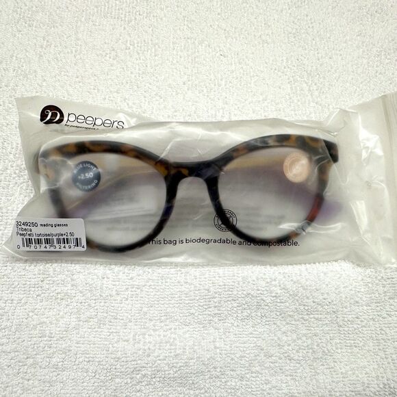 Peepers Readers Tribeca Peepfetti Purple Reading Glasses +2.50 • NEW WITH TAGS • - Picture 12 of 17